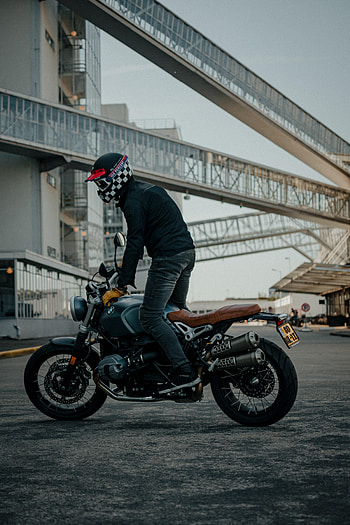 Bmw, Motorcycles, Motorcyclist, Side View, Helmet, Motorcycle HD phone wallpaper