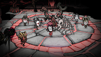 Don't Starve Together : Dark Ritual Showdown Scene, video game, Don't Starve Together HD wallpaper