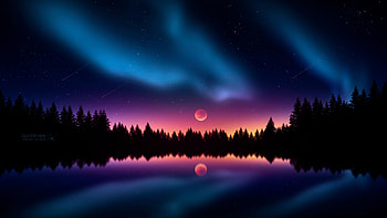 Colorful Night Stars, minimalism, minimalist, artist, artwork, digital-art, deviantart, sunset, evening HD wallpaper