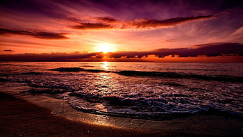 Beach Sunset - High Resolution, Cool Sunset HD wallpaper