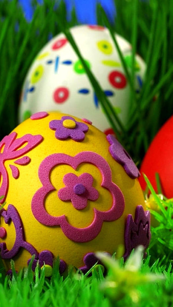 Happy Easter , Festive design, Spring celebration, Vibrant colors HD phone wallpaper