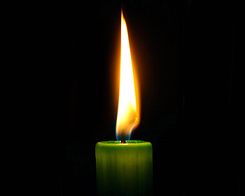 Fire, Dark, Black Background, Candle, Wick, Wax HD wallpaper
