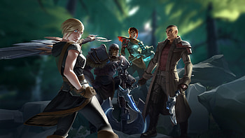 Dauntless, 2018, video game, warriors HD wallpaper