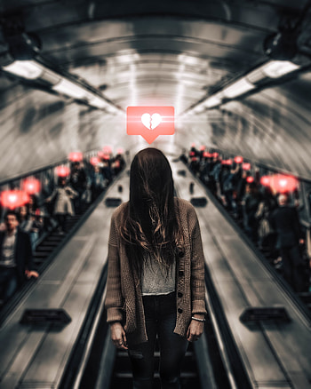 People, Miscellanea, Miscellaneous, Girl, Loneliness, Heart, Icon HD phone wallpaper
