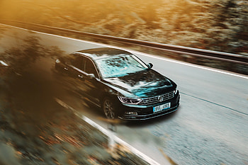 Volkswagen, Cars, Road, Car, Traffic, Movement, Asphalt, Business Class HD wallpaper