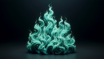 Stunning Ultra Experience, flame, Abstract, teal, Digital Art, fire HD wallpaper