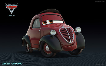 Disney, Cars, Movie, Cars 2, Car, Fiat, Pixar HD wallpaper