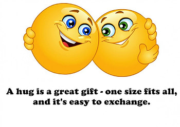 A hug is a great gift, saying, life, hug, quote, cute, gift HD wallpaper