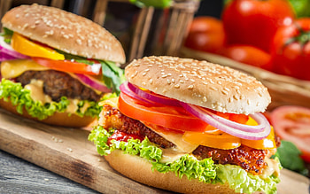 Iconic fast food, Classic American fare, Full-flavored experience, Satisfaction guaranteed HD wallpaper