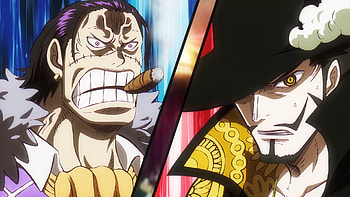Crocodile and Dracule Mihawk, Anime, One Piece, Crocodile (One Piece), Dracule Mihawk, Rage Anime HD wallpaper