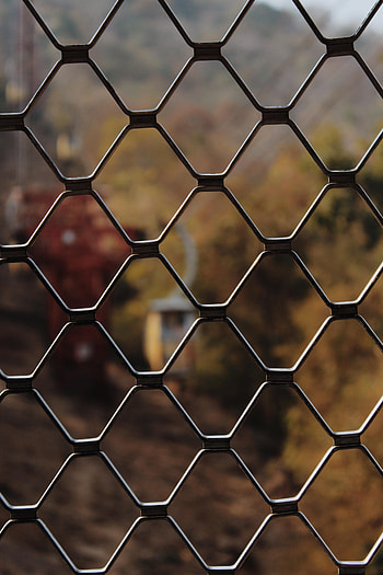 Miscellanea, Miscellaneous, Blur, Smooth, Grid, Fence, Plexus, Fencing, Enclosure HD phone wallpaper