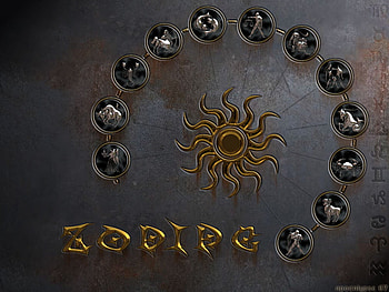 Zodiac Signs, signs, abstract, zodiac, metal, gold HD wallpaper