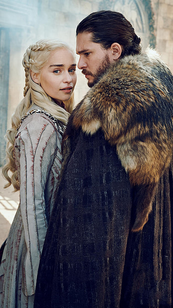 Daenerys Targaryen, Jon Snow HD phone wallpaper