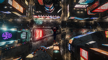 Spider-man Miles Morales Chill Falling by rhyFeddol, Miles Morales, spider man, video game, Spider-Man (PS4) HD wallpaper