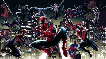 Spider Verse, spiderman, deviantart, artwork, artist, digital-art, superheroes HD wallpaper