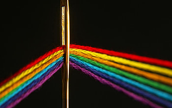 Needle, Macro, Color, Thread, Spectrum HD wallpaper