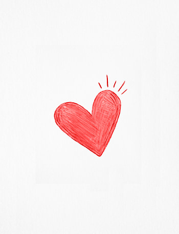 Red heart, art HD phone wallpaper