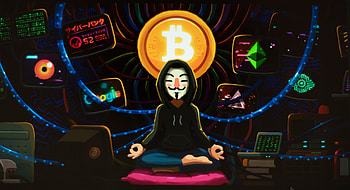 Bitcoin Monk, artist, bitcoin, behance, digital-art, hoodie, anonymus HD wallpaper