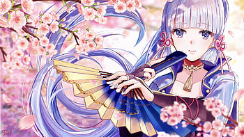 Kamisato Ayaka Genshin Impact HD wallpaper