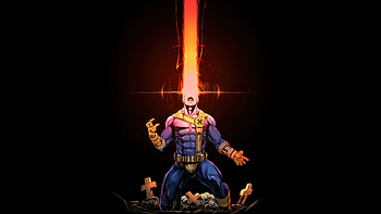 Cyclops Laser Eye, cyclops, superheroes, artwork, art, digital-art, dark, black, pixiv HD wallpaper