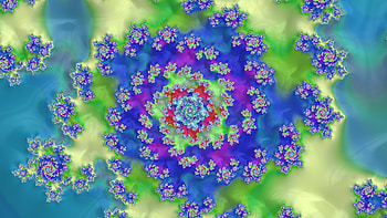 Trippy Psychedelic Fractal, colorful, colors, blue, green, Abstract, fractal, abstract blue, abstract green HD wallpaper
