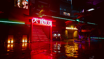 Night City, video game, Cyberpunk 2077, neon aesthetic, red aesthetic HD wallpaper