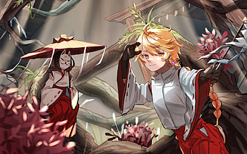 Kazari, samurai, Genshin Impact, protagonist, Shrine Maiden, manga, Kazari Genshin Impact HD wallpaper
