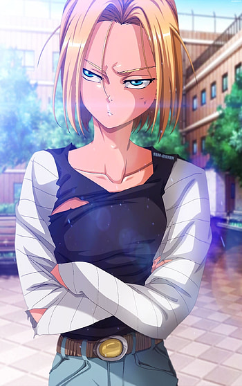Android 18, Dragon Ball art, Character design HD phone wallpaper