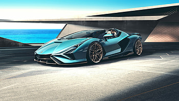 Sian Roadster, Lamborghini HD wallpaper
