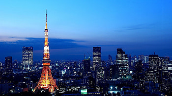 Tokyo skyline, City lights, Tokyo Tower, Urban HD wallpaper