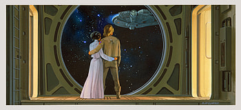 Epic Star Wars : Leia, Luke, and the Millennium Falcon, Star Wars, Princess Leia Organa, Luke Skywalker, Millennium Falcon HD wallpaper