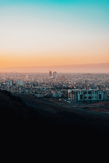 Cities, Sunset, City, Buildings, Built, Iran, Mashhad HD phone wallpaper