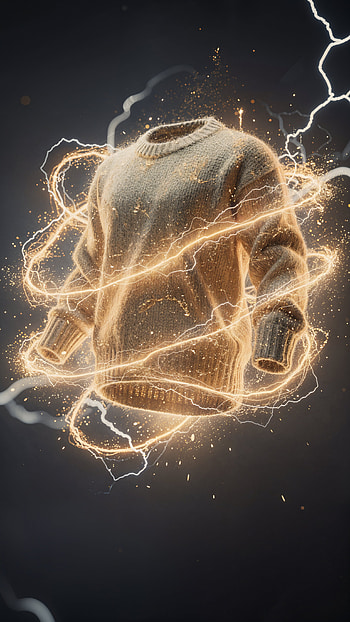 Electro Cozy — Golden Sweater , Electricity, Magic HD phone wallpaper