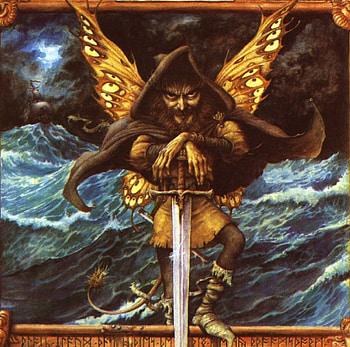 Broadsword , heads, ocean, frame, warrior HD wallpaper