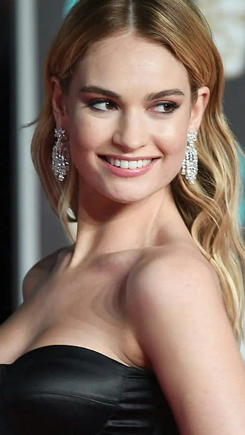 Lily James, Actress, Lily James Hollywood HD phone wallpaper