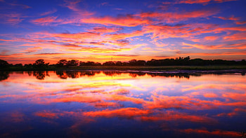 Fiery clouds, Sunsets HD wallpaper
