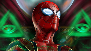 Spiderman Mask Eye Art, spiderman, superheroes, artwork, digital-art, art HD wallpaper