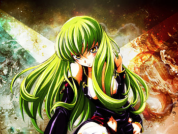 Green hair anime girl, anime, fantasy, green, cute, girl HD wallpaper