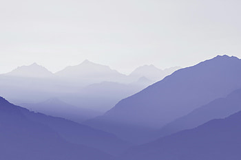 Blue Hues In The Mountains, mountains, nature HD wallpaper