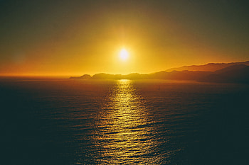 Nature, Sunset, Sky, Sea HD wallpaper