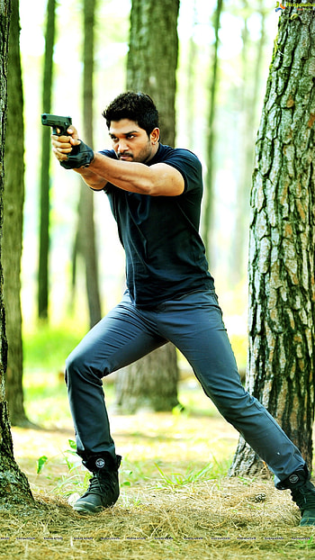 Allu Arjun , Gun Shoot, gun, shoot HD phone wallpaper