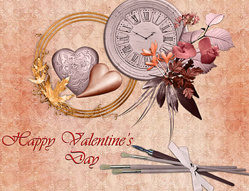 *** Happy Valentine's Day ***, flowers, heart, with, love HD wallpaper