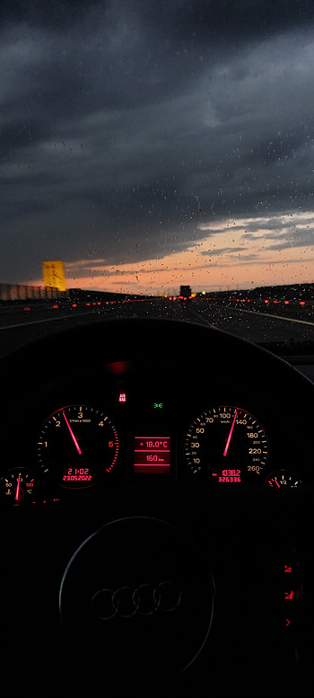 Audi A4 B6 Rain, cloud, sky HD phone wallpaper
