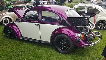 Classic and Vintage Car Show, White, Vintage, Volkswagon, Cars, Purple, Channel, Islands, Classic, California HD wallpaper