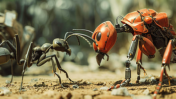 Sci-Fi Ant Adventures: A Stunning Ultra, Sci Fi, ant, nature, technology HD wallpaper