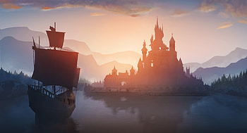 Art, Lock, Ship, Port HD wallpaper