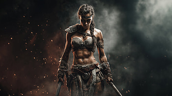 Valkyrie Reborn, warrior, vikings, woman, artist, artwork, art, digital-art, ai, deviantart HD wallpaper