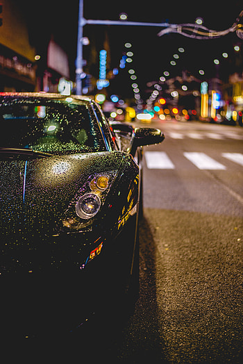 Auto, Rain, Drops, Cars, Front View HD phone wallpaper
