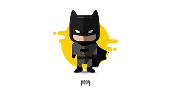 Cute Little Batman Minimalism , batman, artwork, digital-art, superheroes, behance, artist HD wallpaper