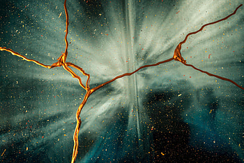 Abstract, Gold, Spray, Paint, Liquid, Stains, Spots, Golden HD wallpaper